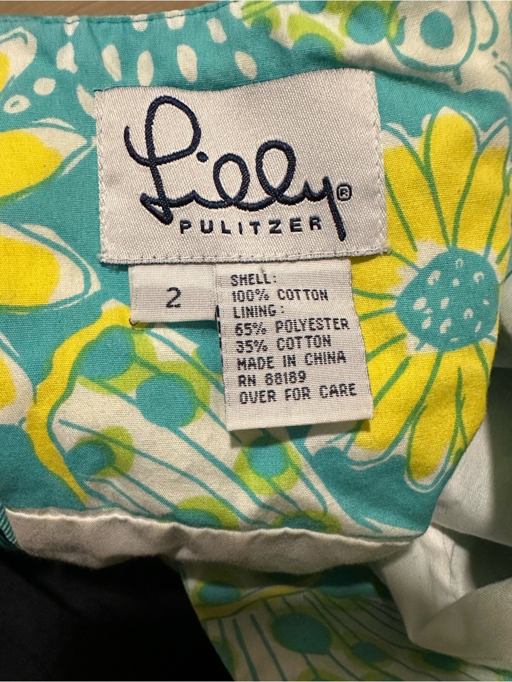 Vintage Lilly Pulitzer Dress in Big Fish Print. Size XS - Picture 6 of 12